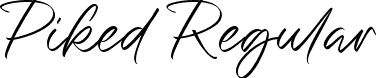 Piked Regular font | piked.ttf