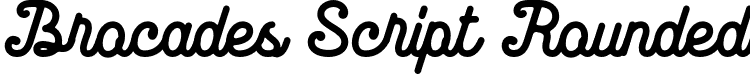 Brocades Script Rounded font | Brocades Script Rounded.otf