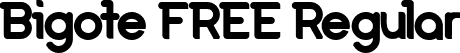 Bigote FREE Regular font | Bigote FREE.otf