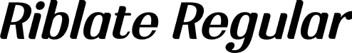 Riblate Regular font | Riblate-Regular.otf