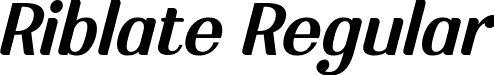 Riblate Regular font | Riblate-Regular.ttf