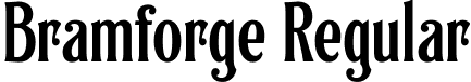 Bramforge Regular font | Bramforge.otf