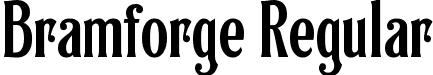 Bramforge Regular font | Bramforge.ttf