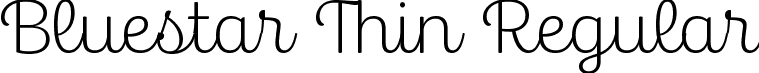 Bluestar Thin Regular font | Bluestar-Thin.ttf
