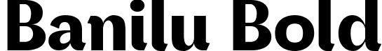 Banilu Bold font | Banilu.ttf