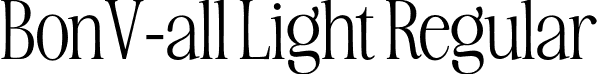 BonV-all Light Regular font | AwesomeSerif-LightTall.otf