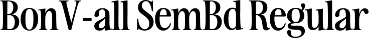 BonV-all SemBd Regular font | AwesomeSerif-SemiBoldRegular.otf