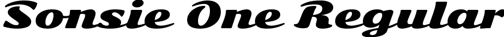 Sonsie One Regular font | sonsieone-regular.ttf
