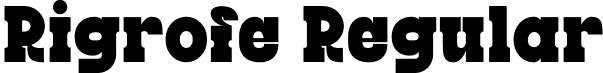 Rigrofe Regular font | Rigrofe.otf