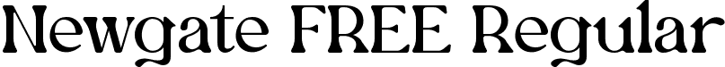 Newgate FREE Regular font | newgate-free.ttf