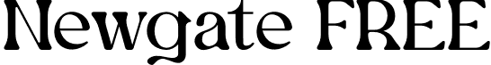 Newgate FREE font | newgate-free.otf