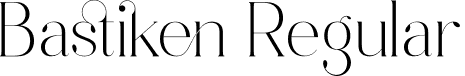 Bastiken Regular font | Bastiken.otf