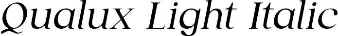 Qualux Light Italic font | Qualux Lightitalic 1.otf
