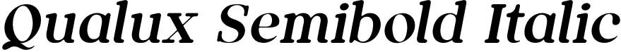 Qualux Semibold Italic font | Qualux Semibolditalic 1.otf