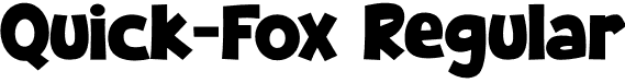 Quick-Fox Regular font | Quick-Fox.otf
