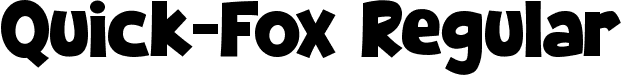 Quick-Fox Regular font | Quick-Fox.ttf
