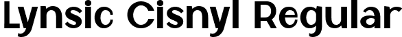 Lynsic Cisnyl Regular font | lynsic-cisnyl.ttf