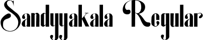 Sandyyakala Regular font | Sandyyakala.ttf