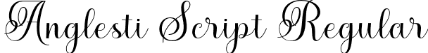 Anglesti Script Regular font | Anglesti Script.otf