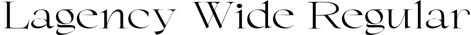 Lagency Wide Regular font | Lagency-Wide.ttf