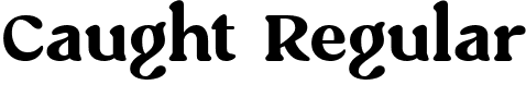 Caught Regular font | Caught.ttf