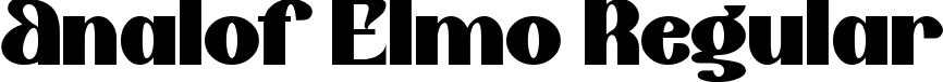 Analof Elmo Regular font | AnalofElmo.ttf