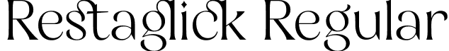 Restaglick Regular font | Restaglick Font.ttf