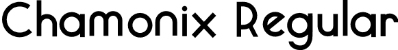 Chamonix Regular font | ChamonixRegular.otf