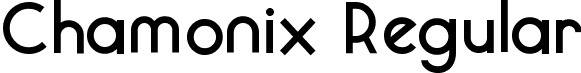 Chamonix Regular font | ChamonixRegular.ttf