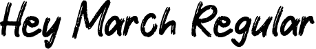 Hey March Regular font | HeyMarch.otf