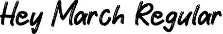 Hey March Regular font | HeyMarch.ttf