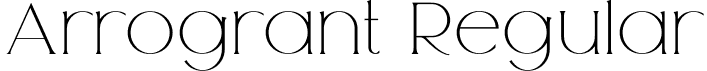 Arrogrant Regular font | Arrogrant-Regular.otf