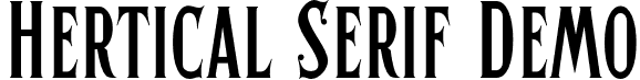 Hertical Serif Demo font | HerticalserifDemo-ALd9p.otf