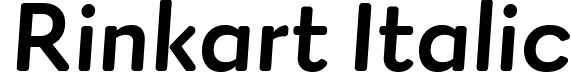 Rinkart Italic font | Rinkart-Italic.ttf