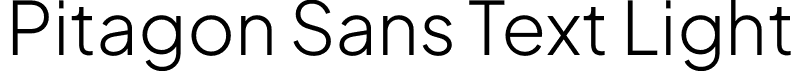 Pitagon Sans Text Light font | PitagonSansText-Light.otf