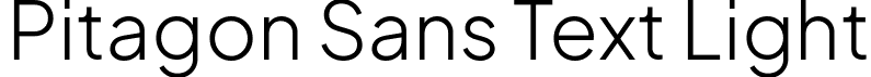 Pitagon Sans Text Light font | PitagonSansText-Light.ttf
