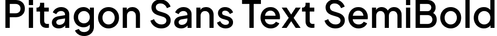 Pitagon Sans Text SemiBold font | PitagonSansText-SemiBold.ttf