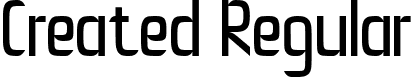 Created Regular font | createdregular-qza46.ttf