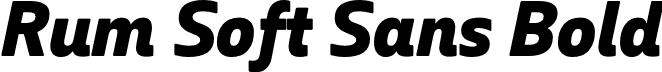 Rum Soft Sans Bold font | RumSoftSans-BoldItalic.otf
