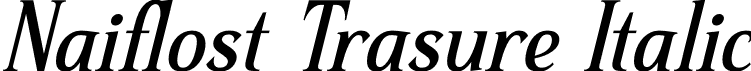 Naiflost Trasure Italic font | Naiflost-Trasure-Italic.otf