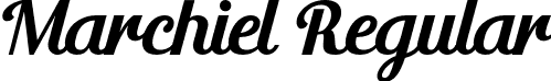 Marchiel Regular font | Marchiel.otf