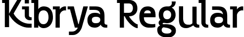 Kibrya Regular font | Kibrya Regular.ttf