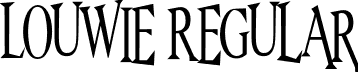 Louwie Regular font | Louwie-Regular.otf