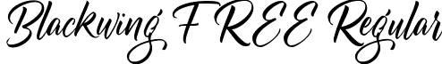 Blackwing FREE Regular font | Blackwing FREE.ttf