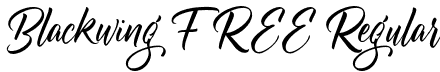 Blackwing FREE Regular font | Blackwing FREE.otf