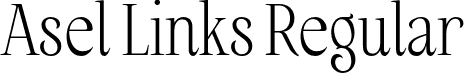 Asel Links Regular font | Asel Links.otf