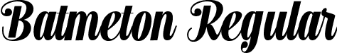 Batmeton Regular font | Batmeton-9Y5AB.ttf