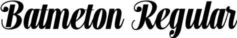 Batmeton Regular font | Batmeton-ywPp3.otf