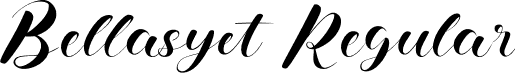 Bellasyet Regular font | Bellasyet.otf