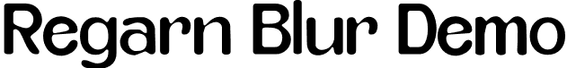 Regarn Blur Demo font | RegarnBlur-Regular.otf